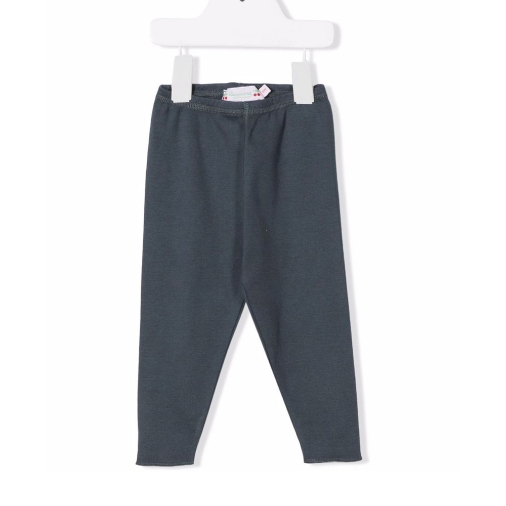 Bonpoint top-stitched cotton leggings